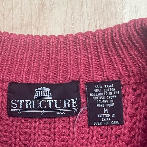 Vintage Structure Crewneck Sweater Size M - Picture 3 of 3